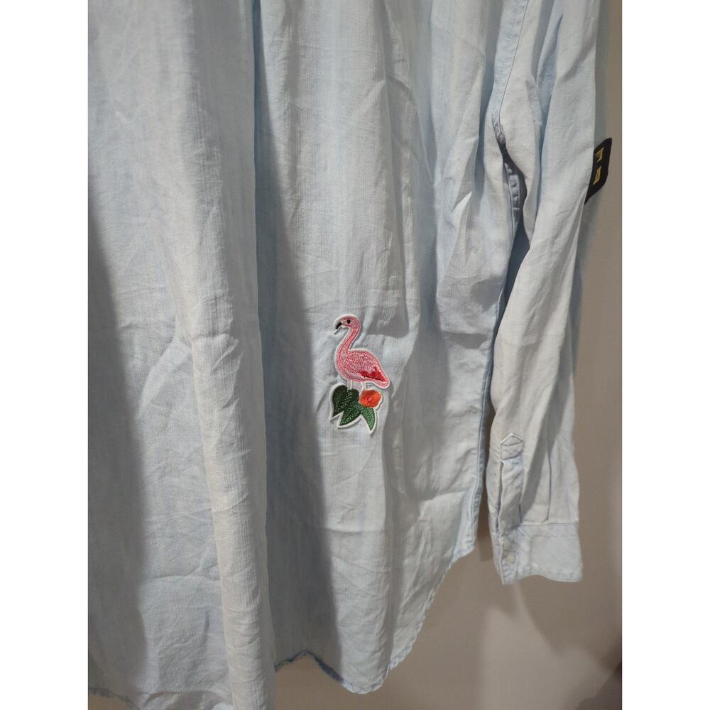 Rails Carter Chambray Patch Button Down Shirt - image 6